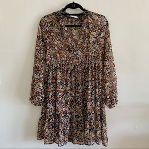 ZARA Floral Print Dress